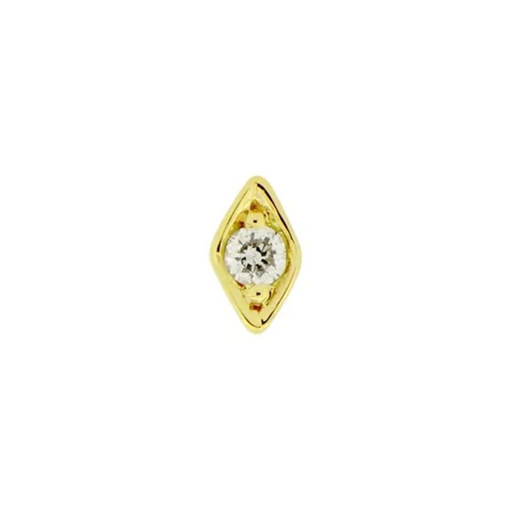 threadless: "Royal" End in Gold with Diamond - Image 2