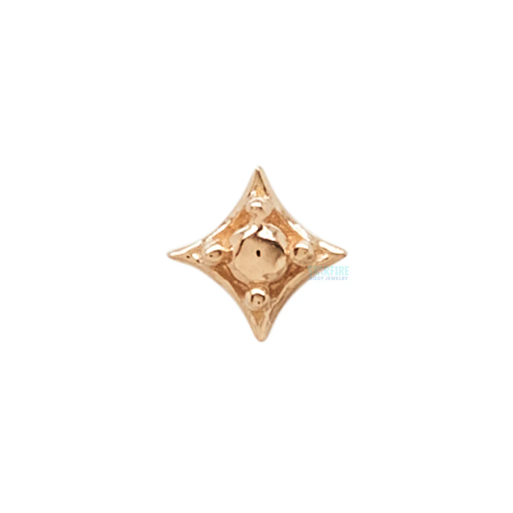 threadless: "Zara" End in Gold with Gold Bead - Image 2