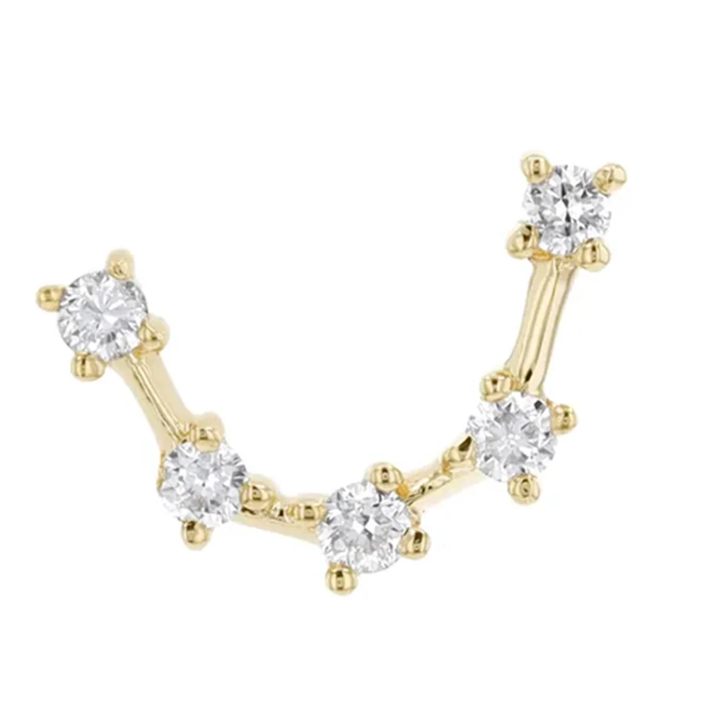 threadless: "Zodiac" End in Gold with Diamonds - Image 5