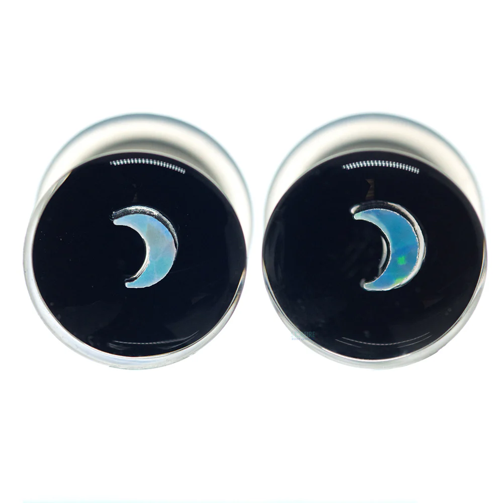 Moon Opal in Glass Plugs - Image 3