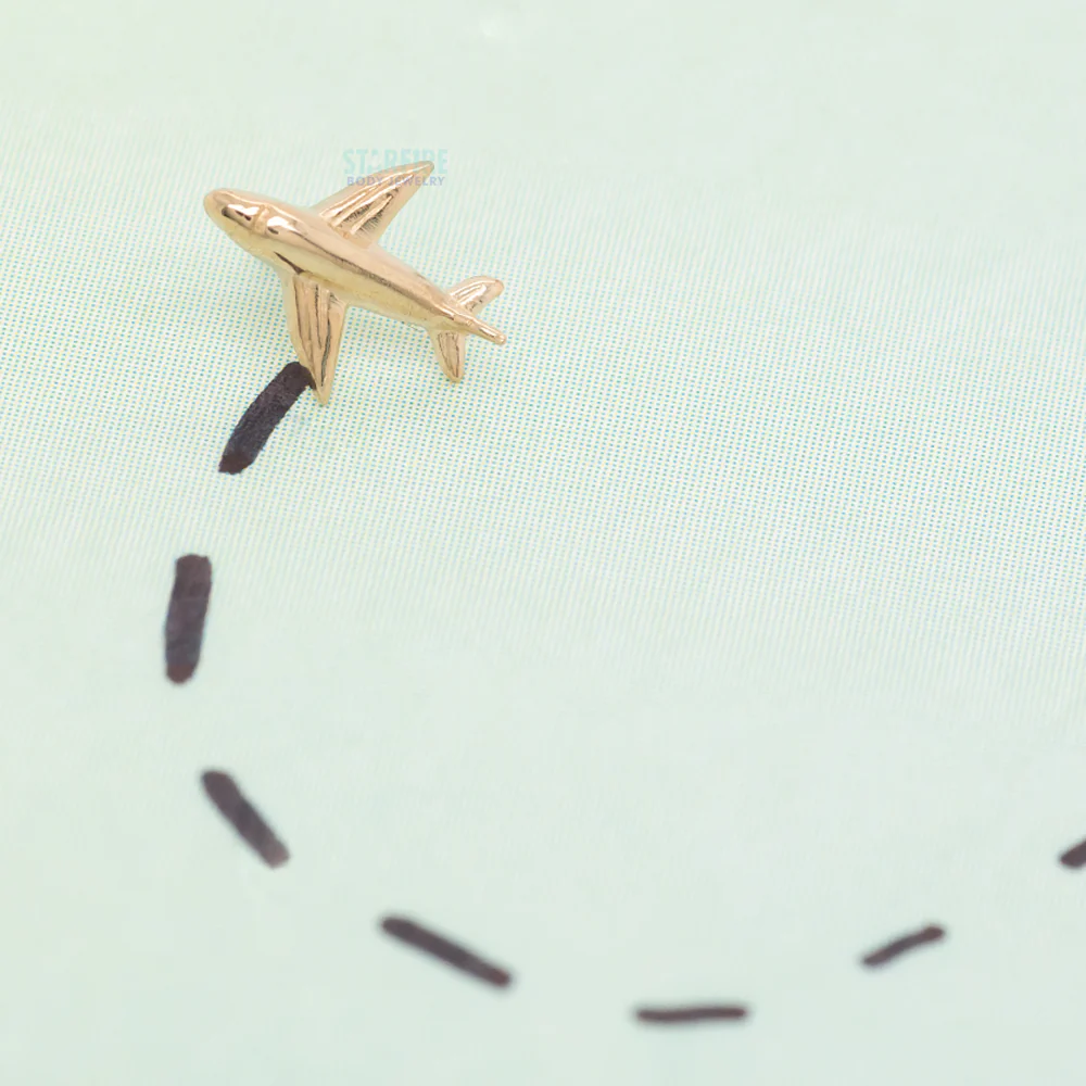 Airplane Threaded End in Gold - Image 2