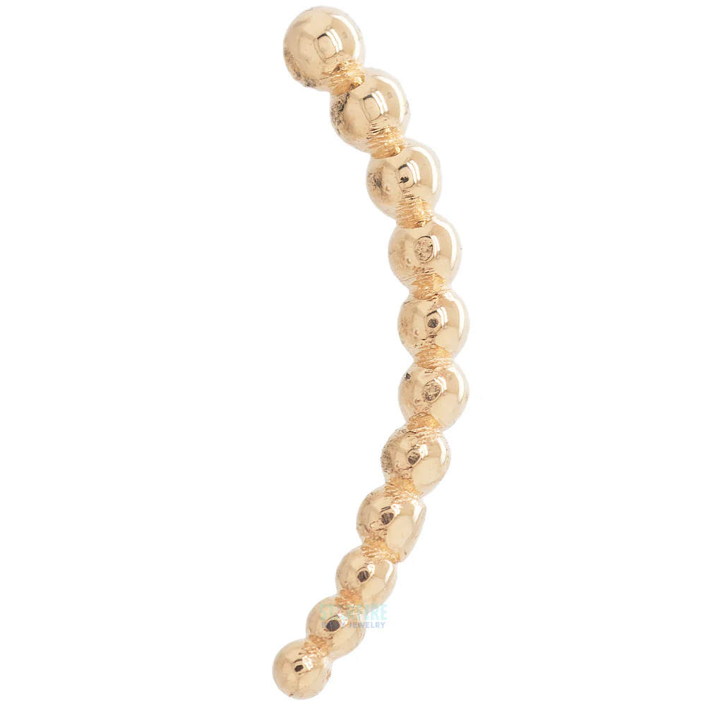 Arc Balls Threaded End in Gold - Image 2