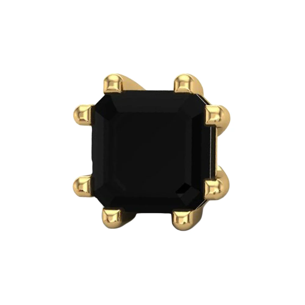 Asscher Threaded End in Gold - Image 4