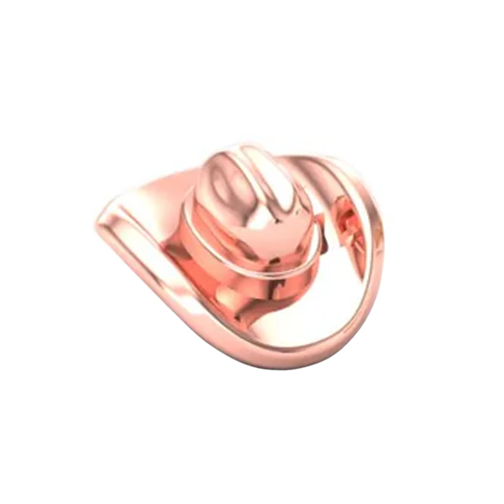 Cowboy Hat Threaded End in Gold