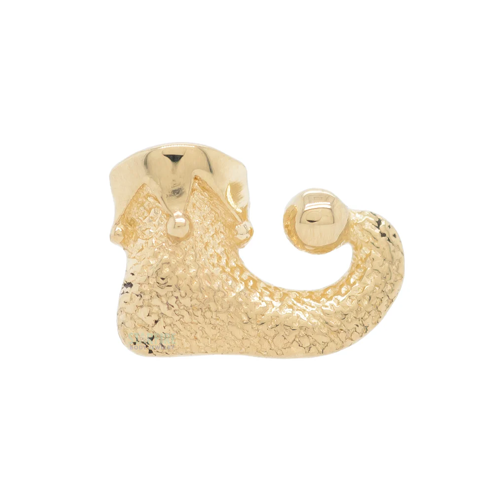 Elf Shoe Threaded End in Gold - Image 2