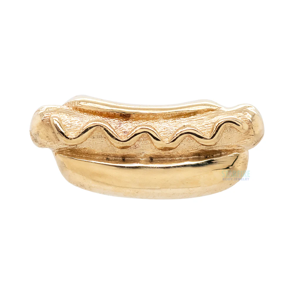 Hot Dog Threaded End in Gold - Image 2