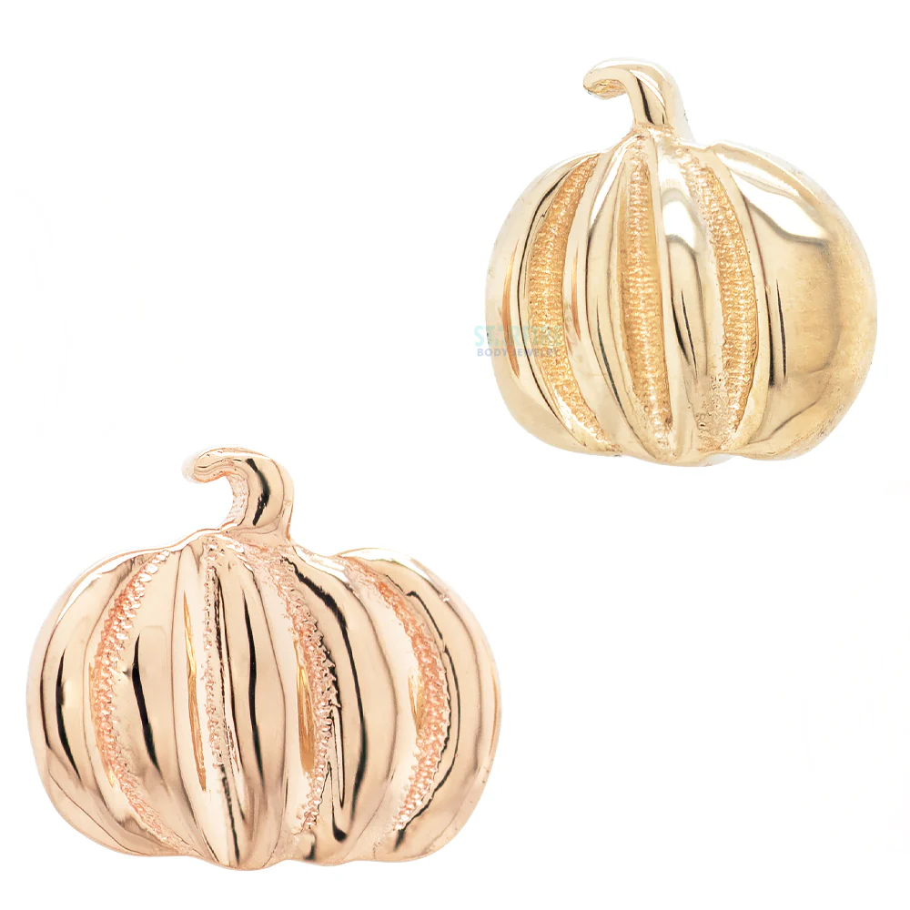 Pumpkin Threaded End in Gold
