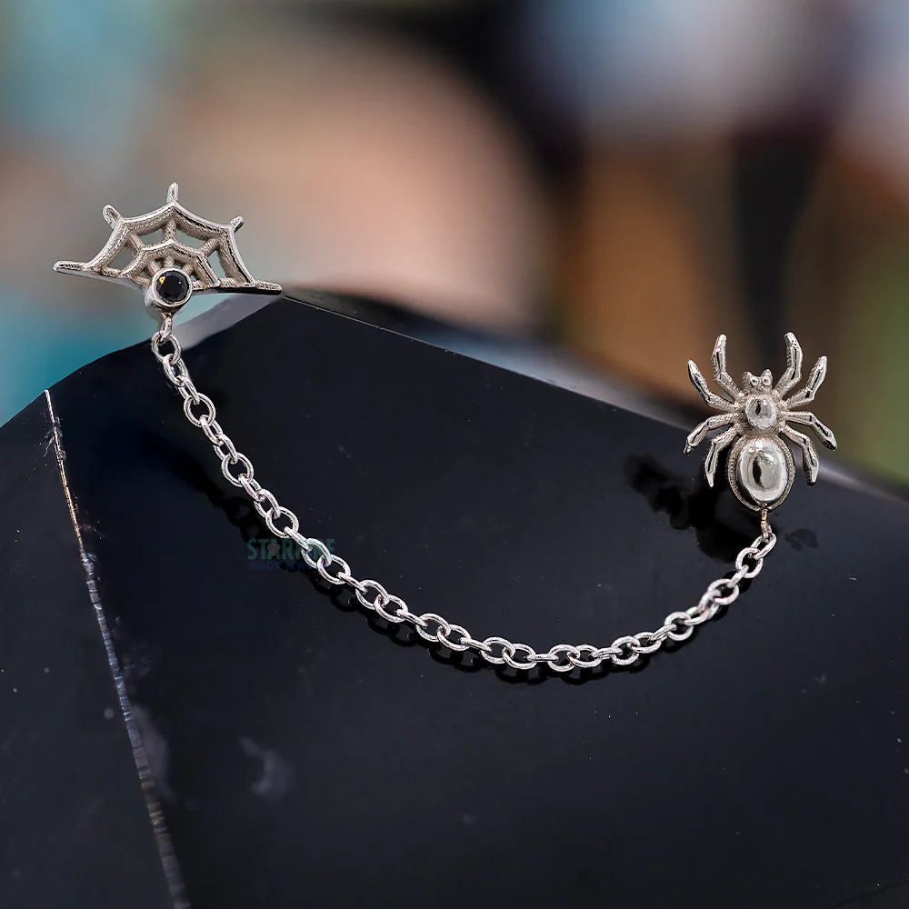 Spider Web Dual Threaded End in Gold - Image 2