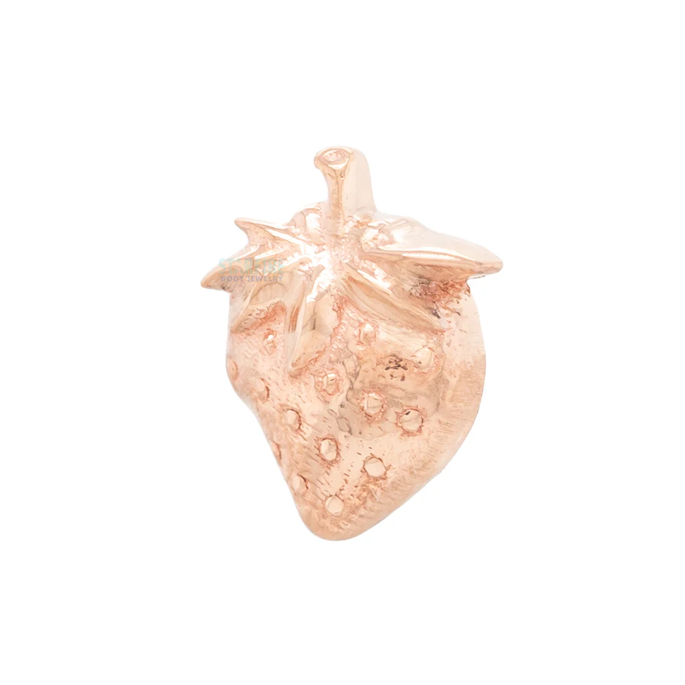 Strawberry Threaded End in Gold - Image 3