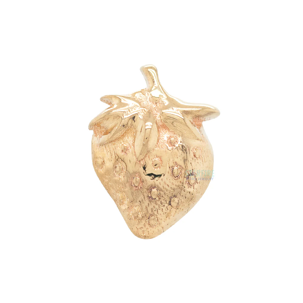 Strawberry Threaded End in Gold - Image 5