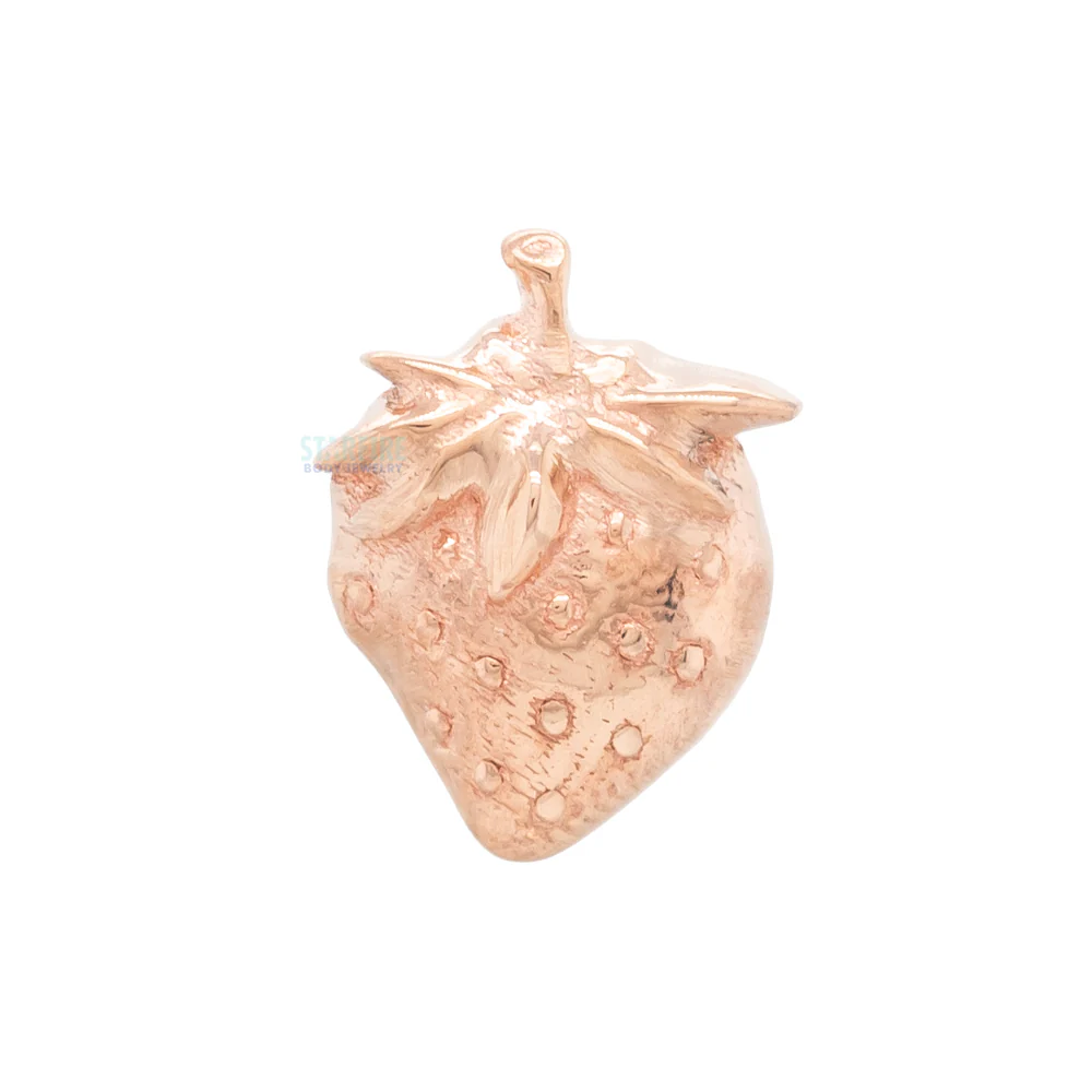 Strawberry Threaded End in Gold - Image 7