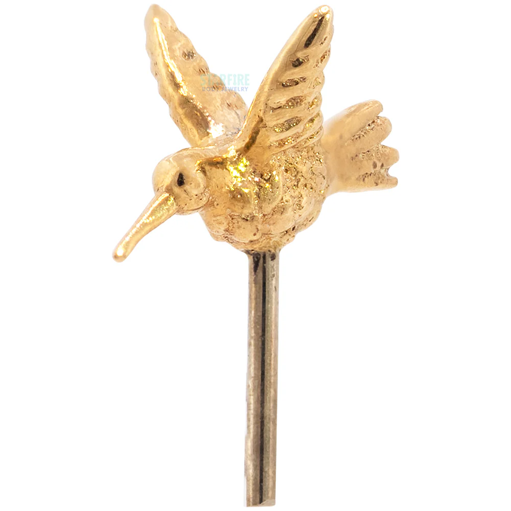 threadless: 3D Hummingbird End in Gold - Image 3