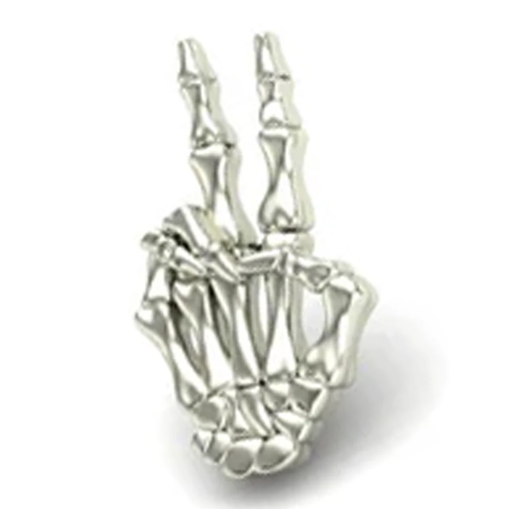 threadless: Peace Skeletal Hand End in Gold - Image 3
