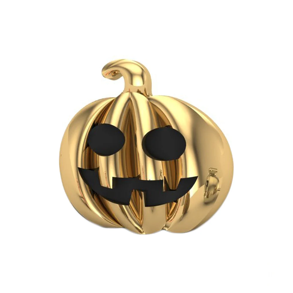 threadless: Pumpkin Face End in Gold - Image 3