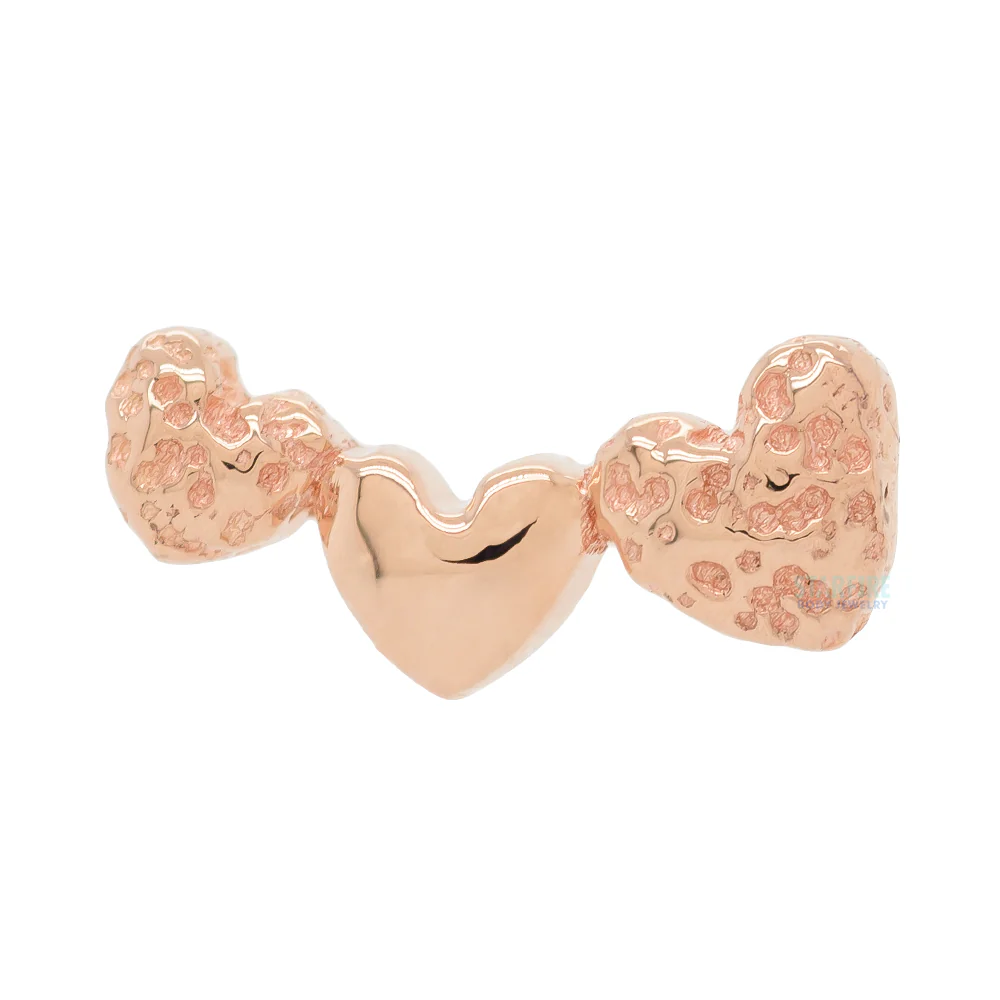 threadless: Triple Hearts End in Gold
