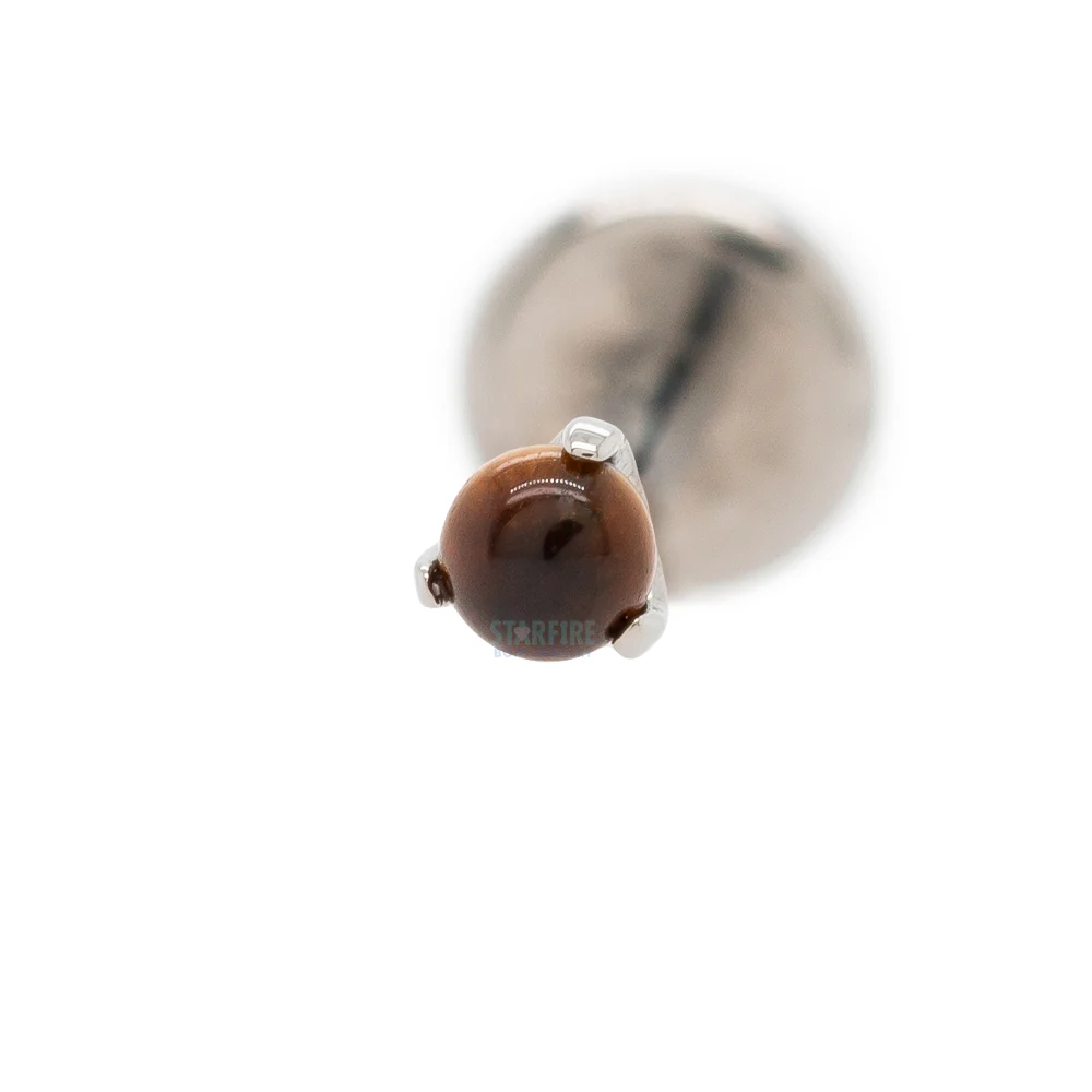 Natural Stone Ball in Prong's on Flatback - Image 8