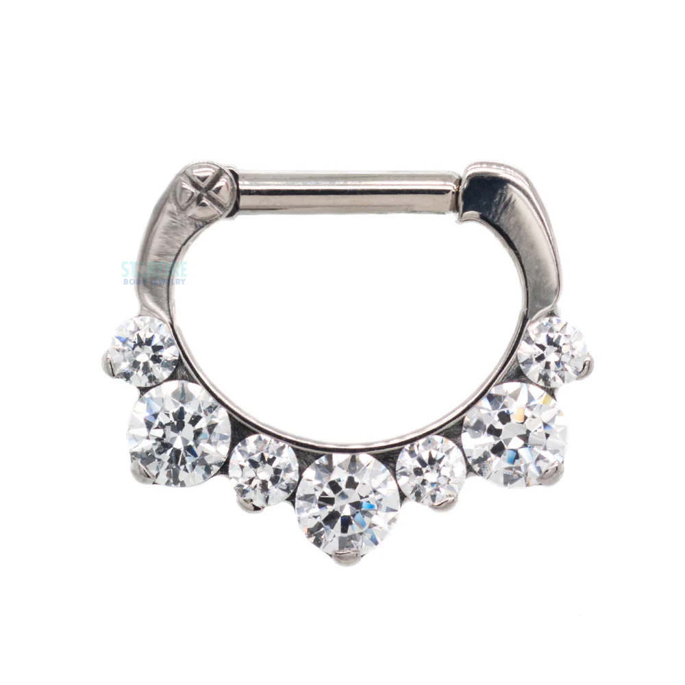 "Odyssey" Helios Clicker #17 with Faceted Gems - 16 ga. 1/4" post - Image 5