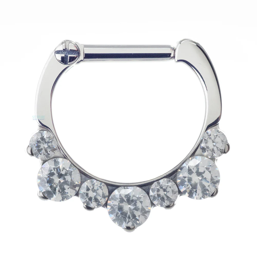 "Odyssey" Helios Clicker #17 with Faceted Gems - 16 ga. 1/4" post - Image 6