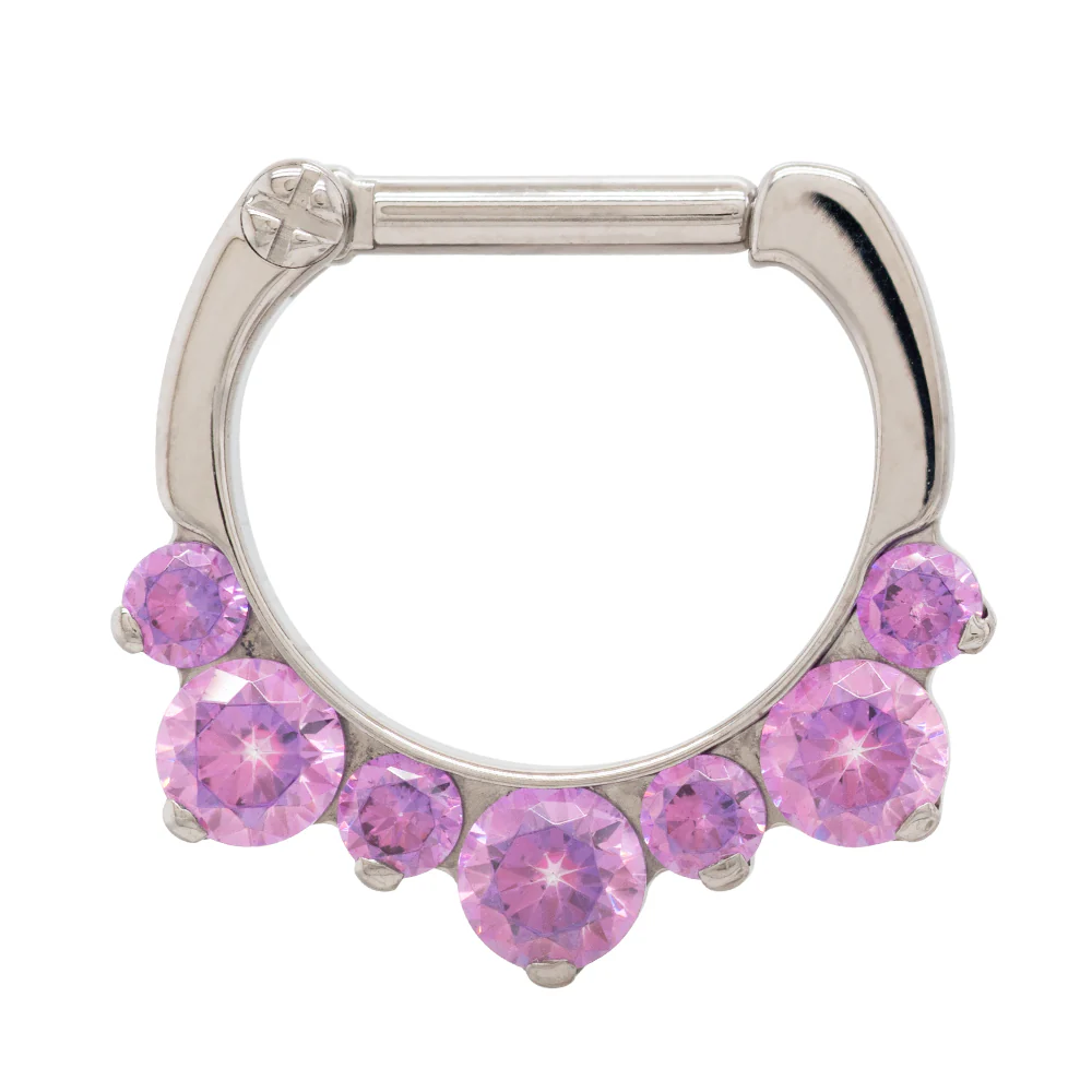 "Odyssey" Helios Clicker #17 with Faceted Gems - 16 ga. 1/4" post - Image 8