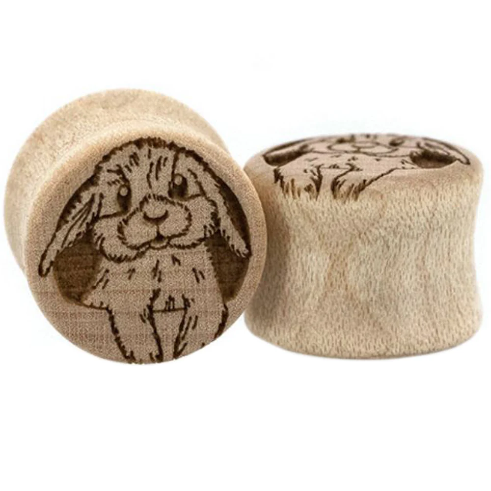 Bunny Wood Plugs