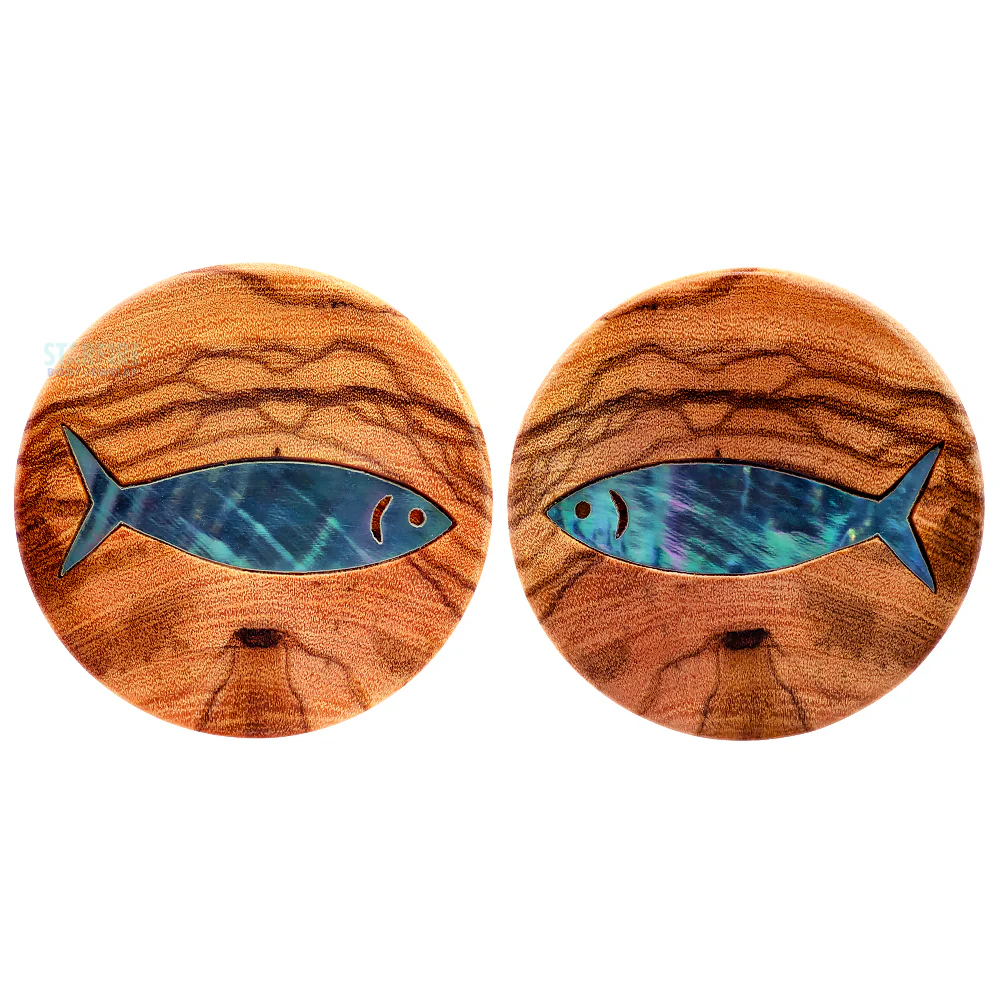Little Fish Inlay Wood Plugs - Image 3