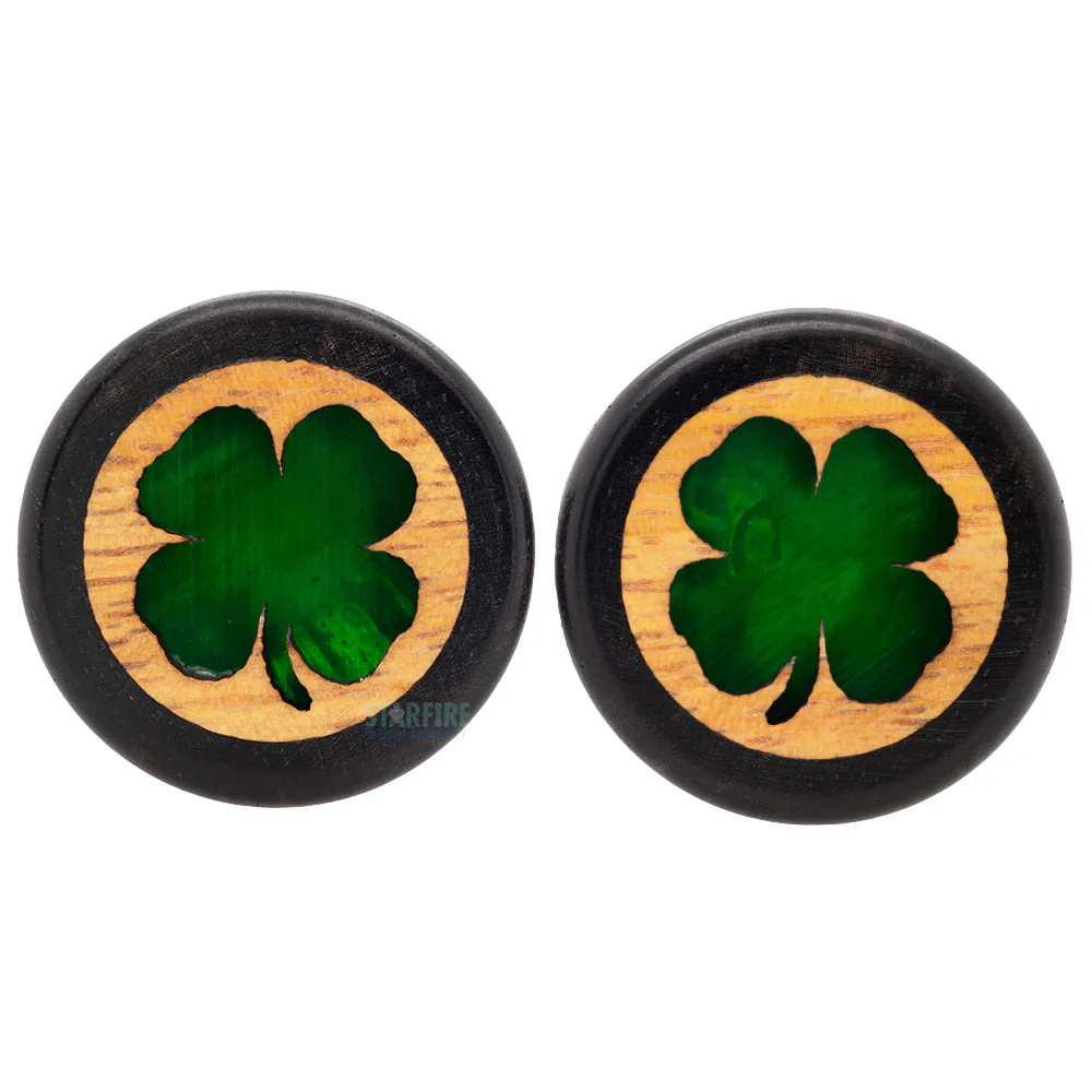 "Luck" Wood Inlay Plugs - Image 3