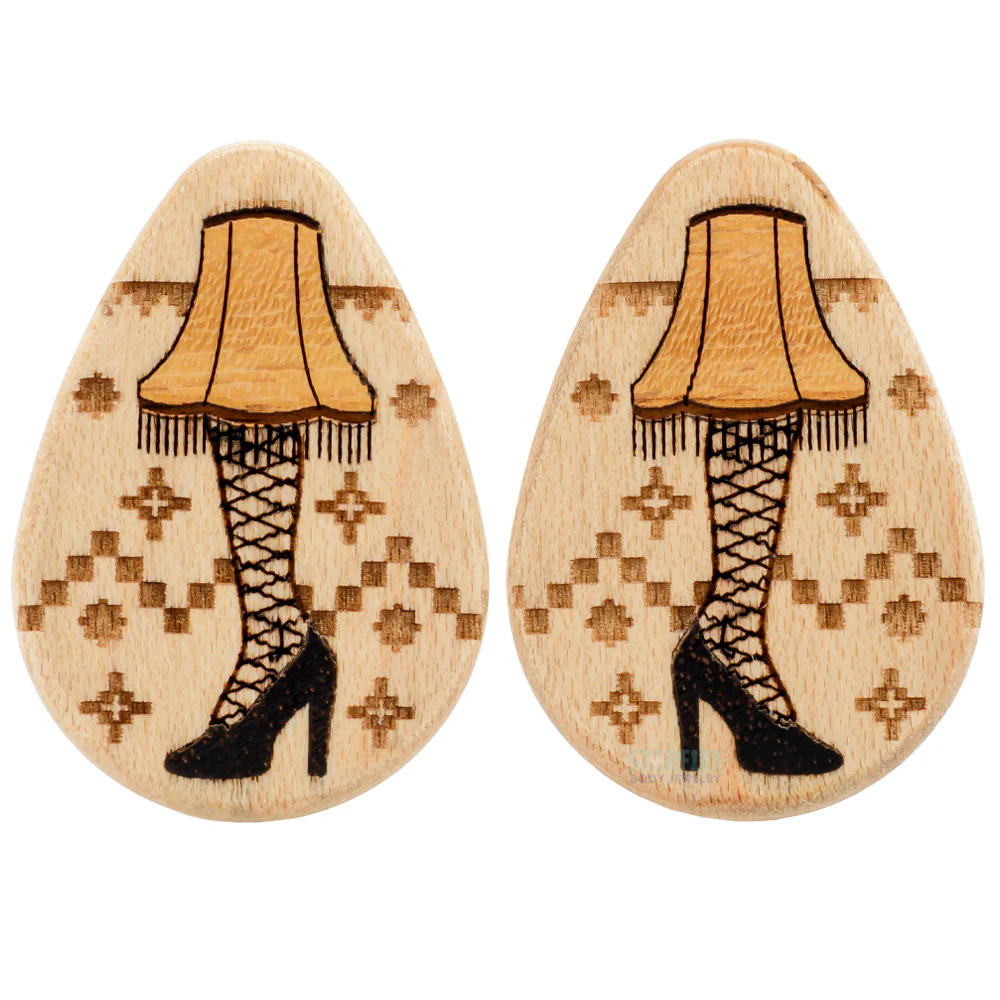 "Major Award" Wood Teardrop Inlay Plugs - Image 2