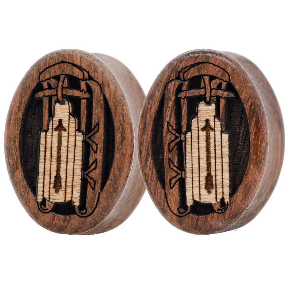 Sled Wood Oval Inlay Plugs - Image 2