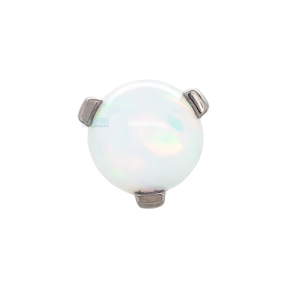 Opal Orb Claw-Set - on flatback - Image 3