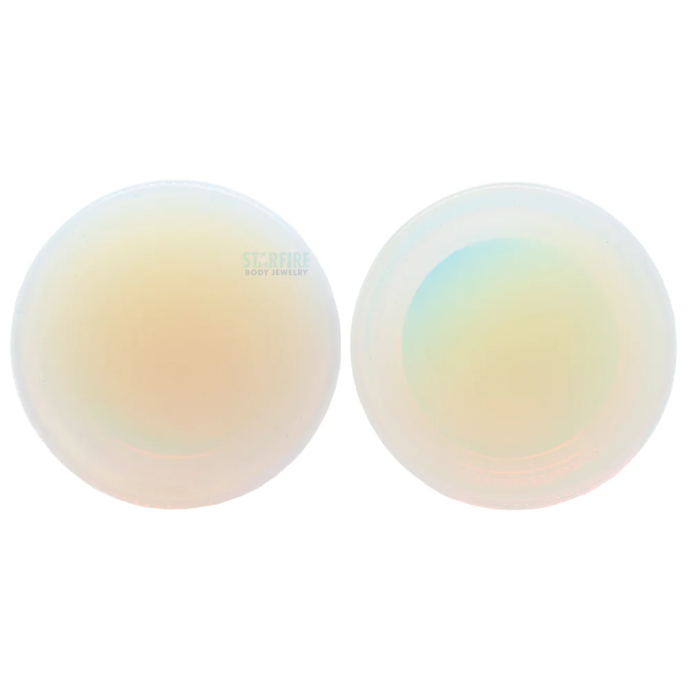Mayan Style Stone Plugs - Opalite - Image 3