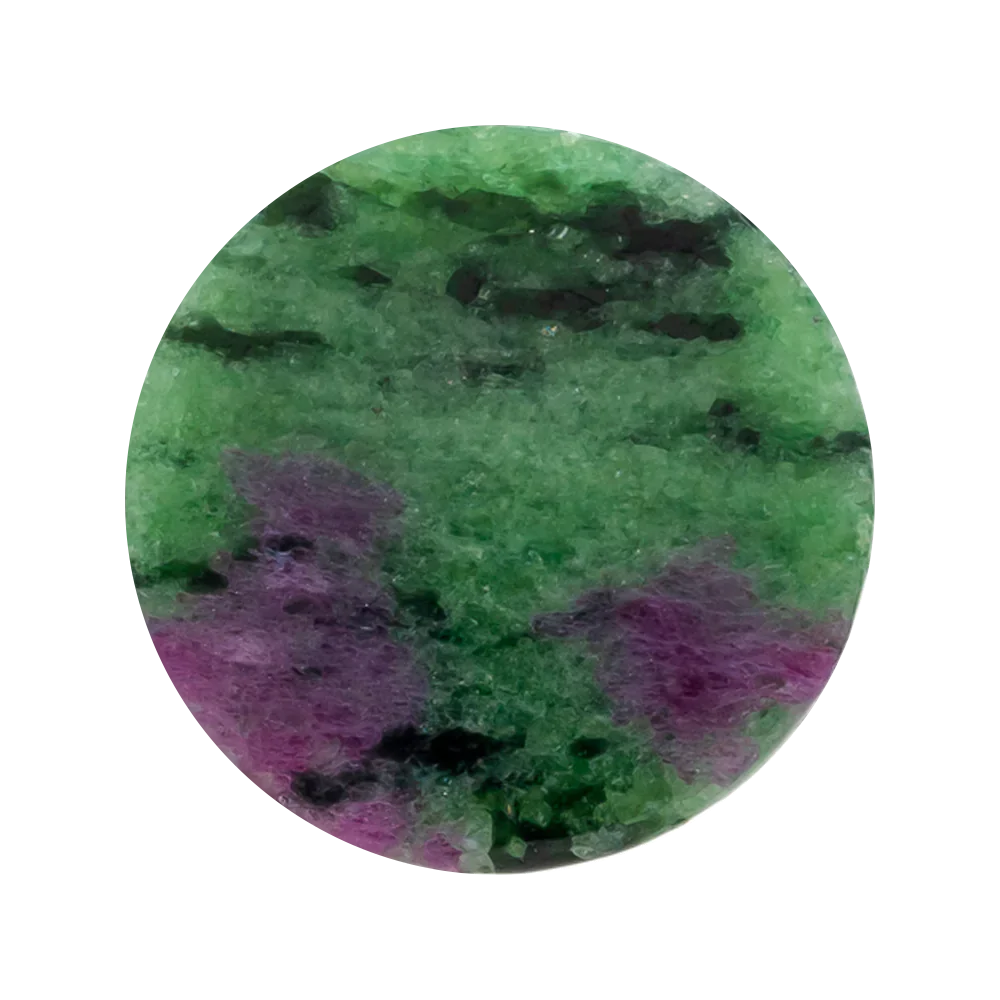 Mayan Style Stone Plugs - Ruby in Zoisite - Image 5