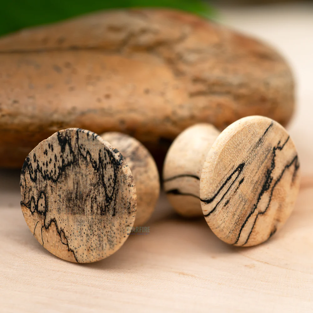 Mayan Style Wood Plugs - Tamarind - Image 2