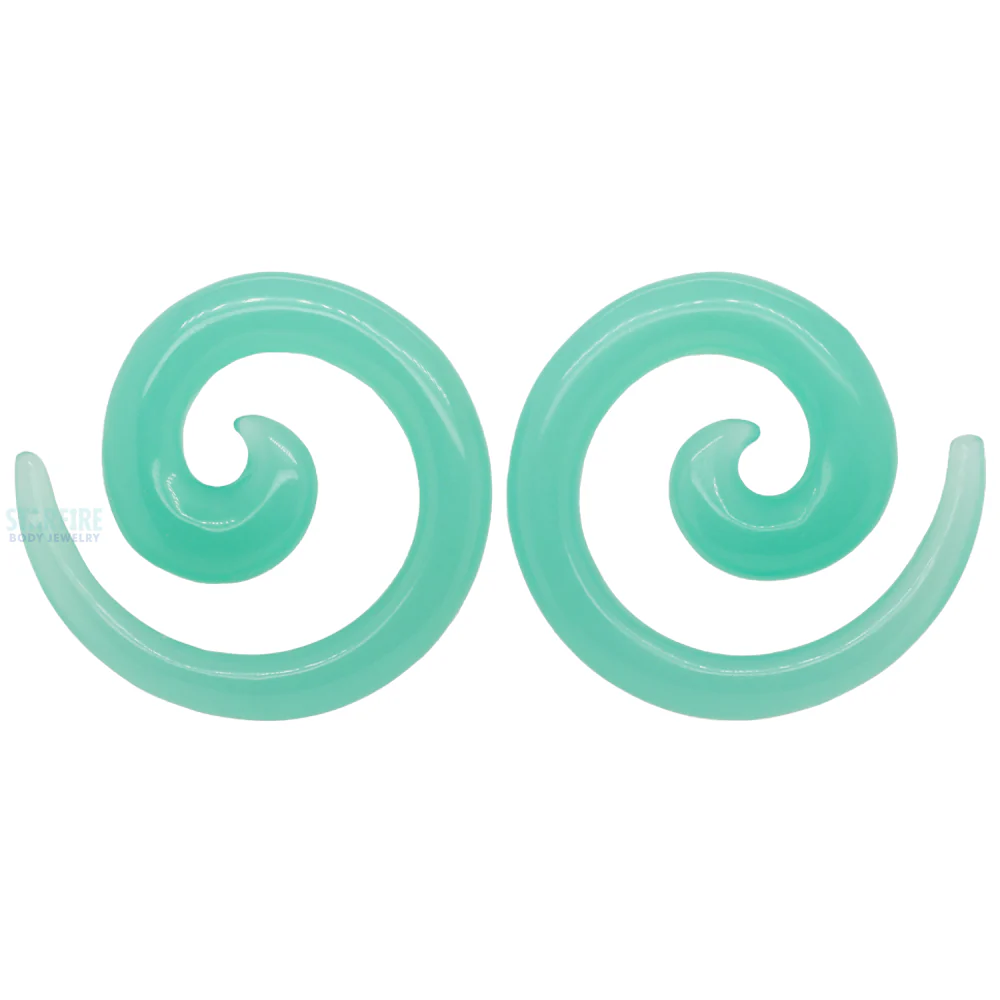 Stone Spirals - Mint Opalite