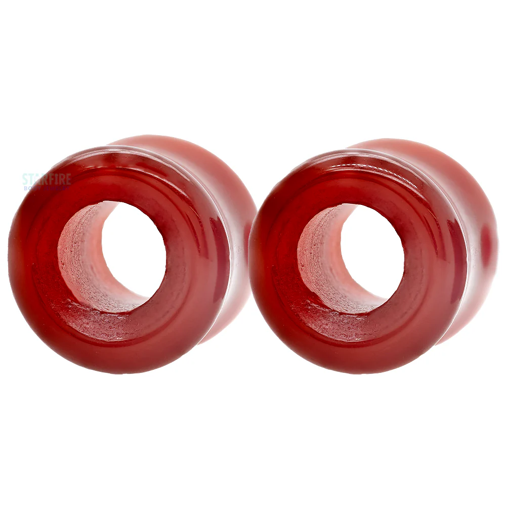 Stone Double Flare Eyelets - Carnelian - Image 3