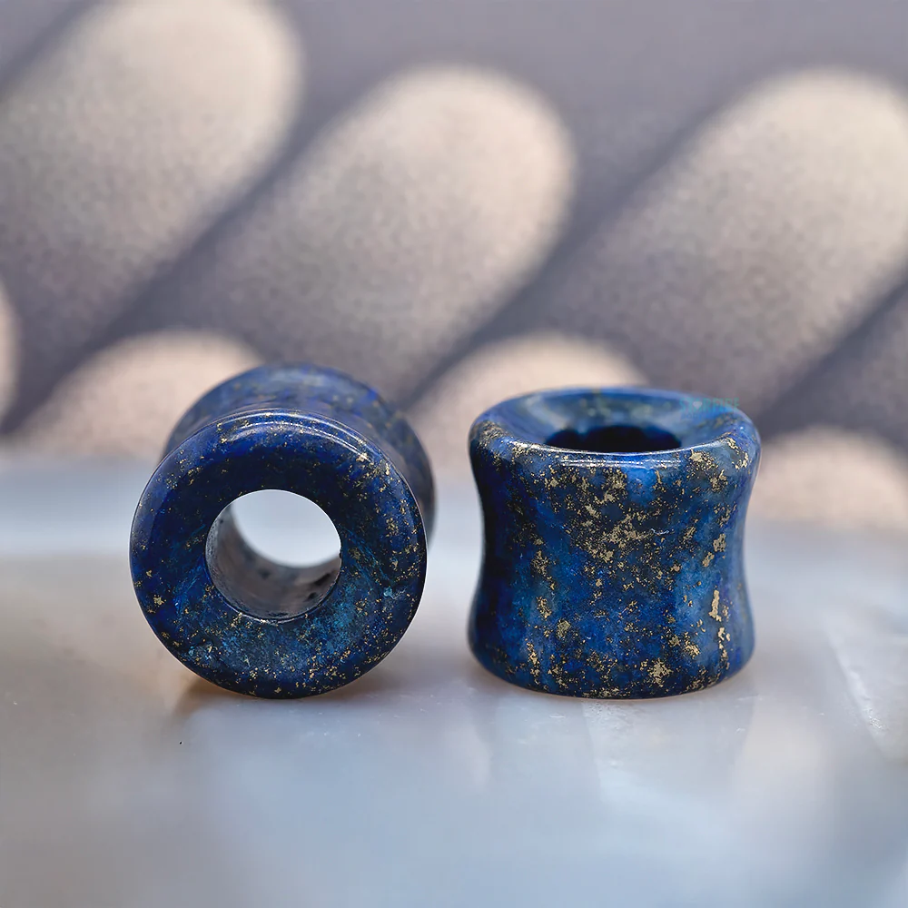 Stone Double Flare Eyelets - Lapis - Image 2