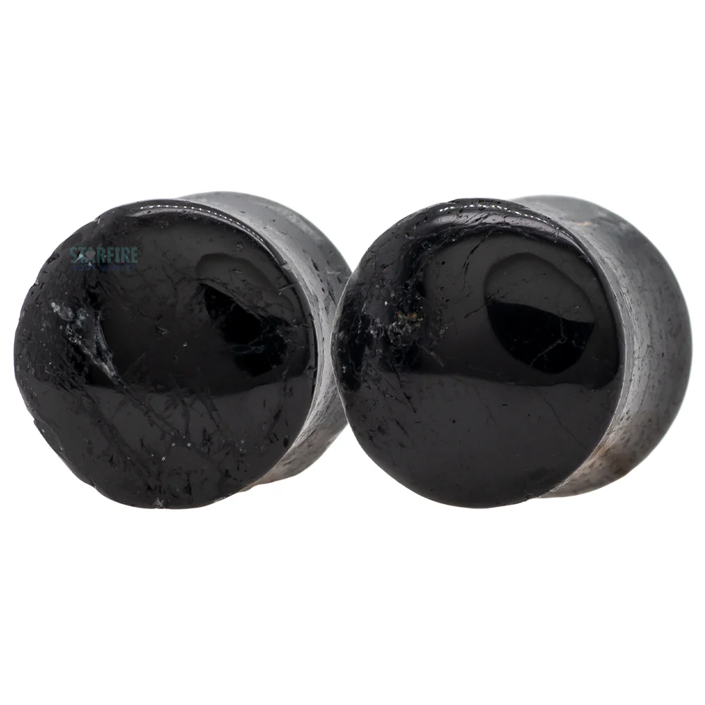 Stone Plugs - Black Tourmaline - Image 3