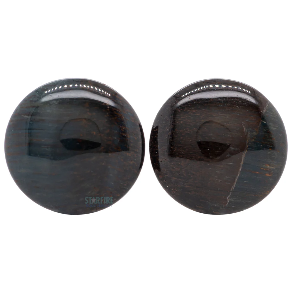 Stone Plugs - Blue Tiger Eye - Image 3