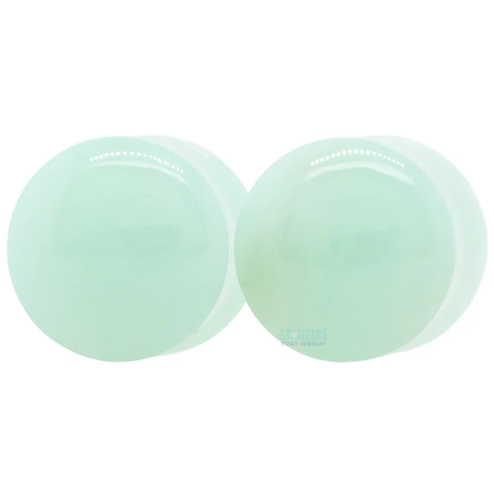 Stone Plugs - Chrysoprase - Image 2