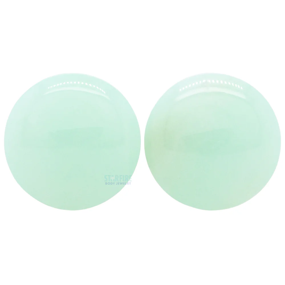 Stone Plugs - Chrysoprase - Image 3