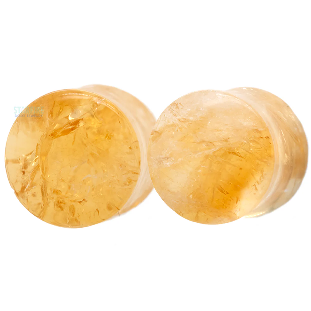 Stone Plugs - Citrine - Image 3