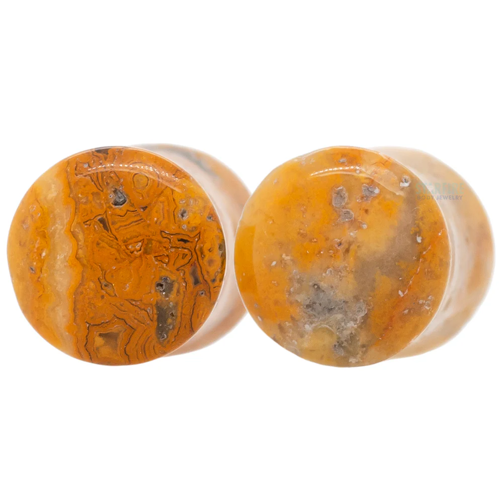 Stone Plugs - Crazy Lace Agate - Image 2