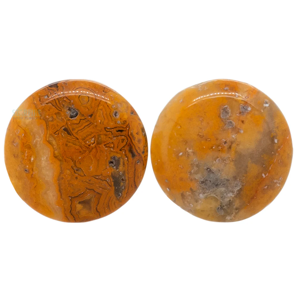 Stone Plugs - Crazy Lace Agate - Image 3