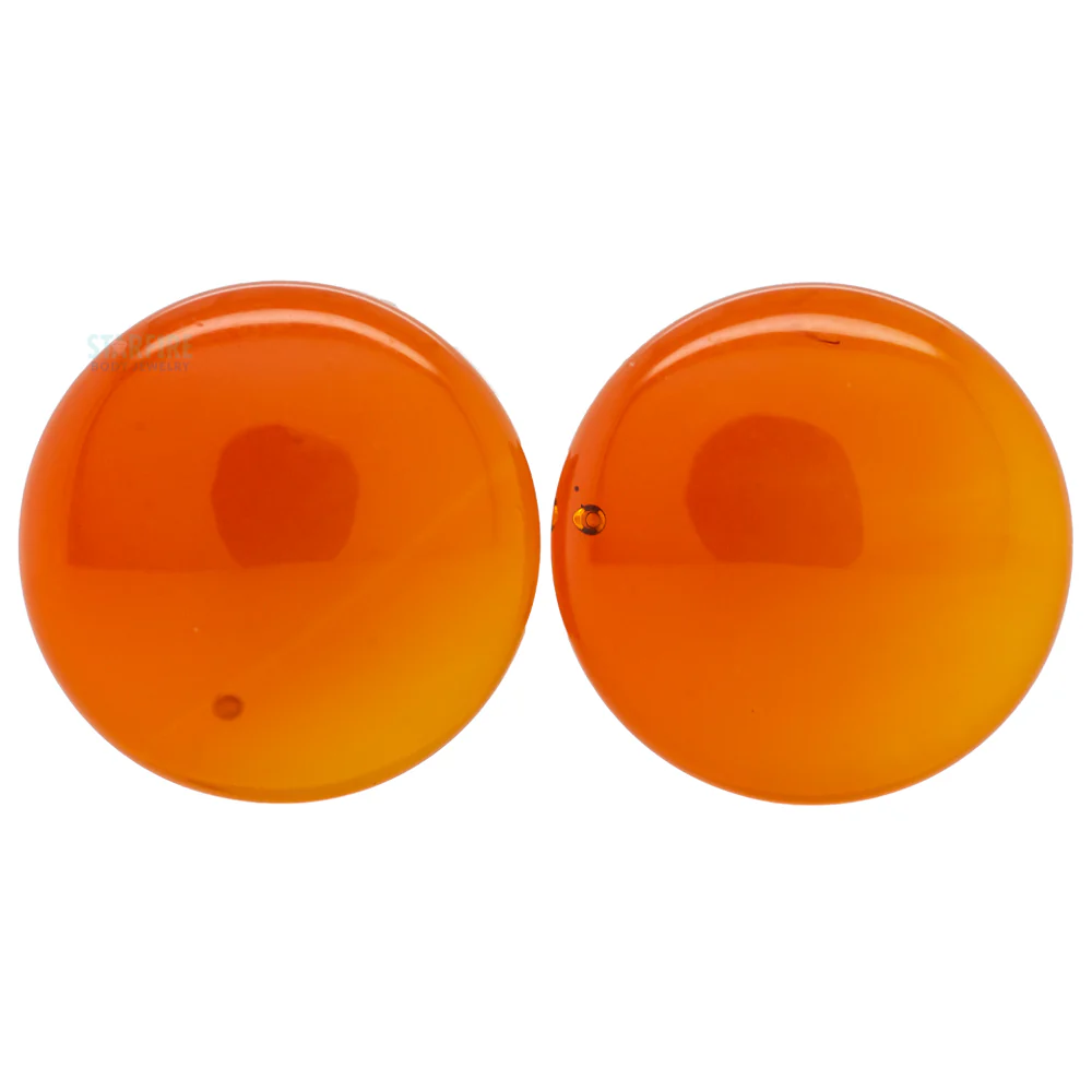 Stone Plugs - Dark Amber Quartz - Image 3