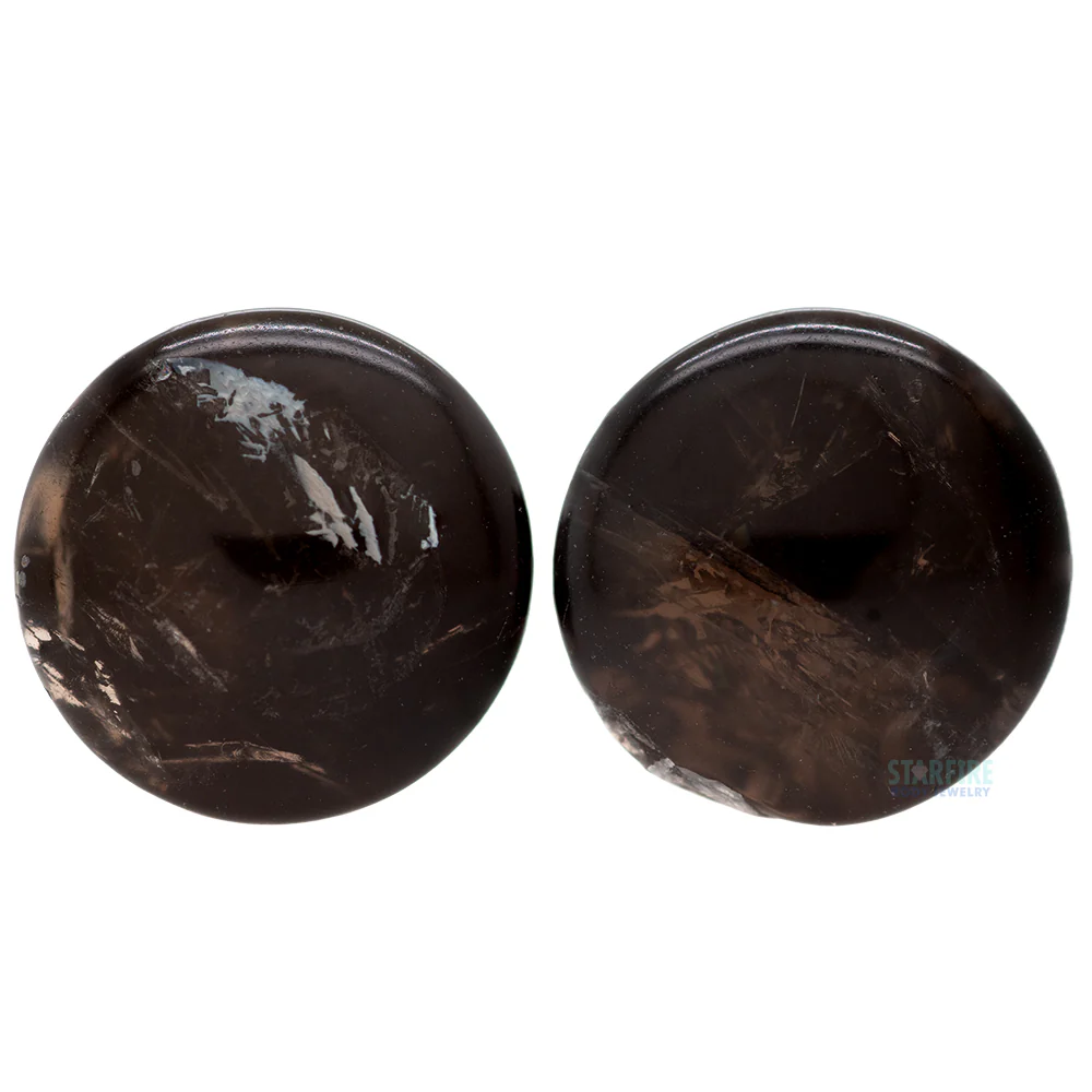 Stone Plugs - Dark Smoky Quartz - Image 3