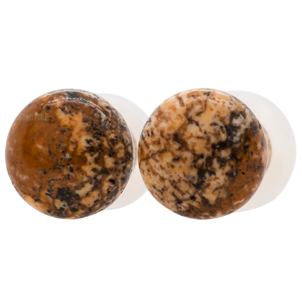 Stone Plugs - Picture Jasper - Image 2