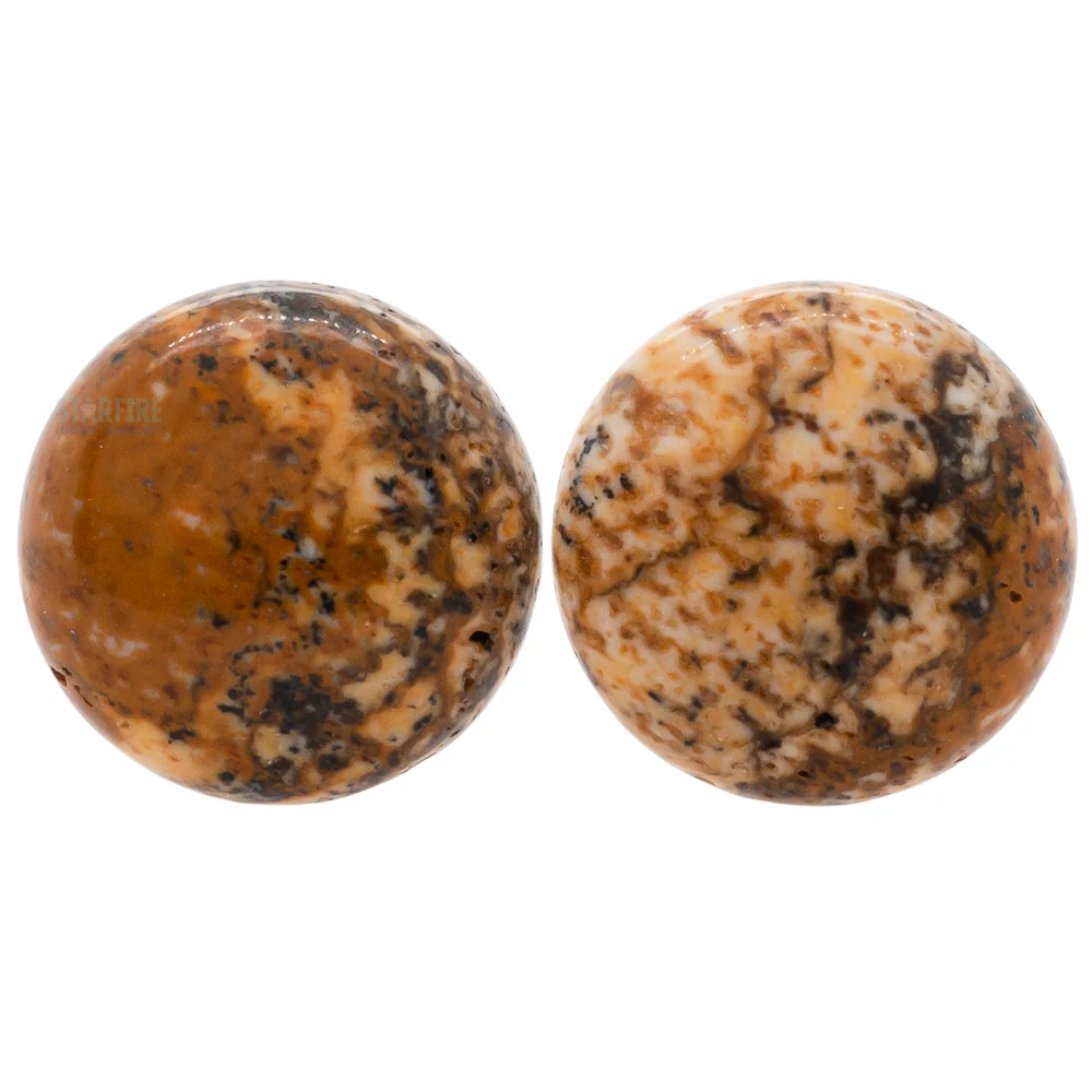 Stone Plugs - Picture Jasper - Image 3