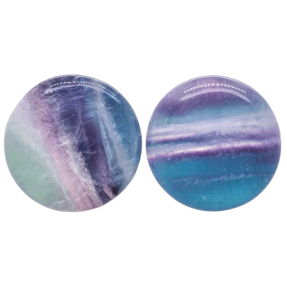 Stone Plugs - Rainbow Fluorite - Image 3