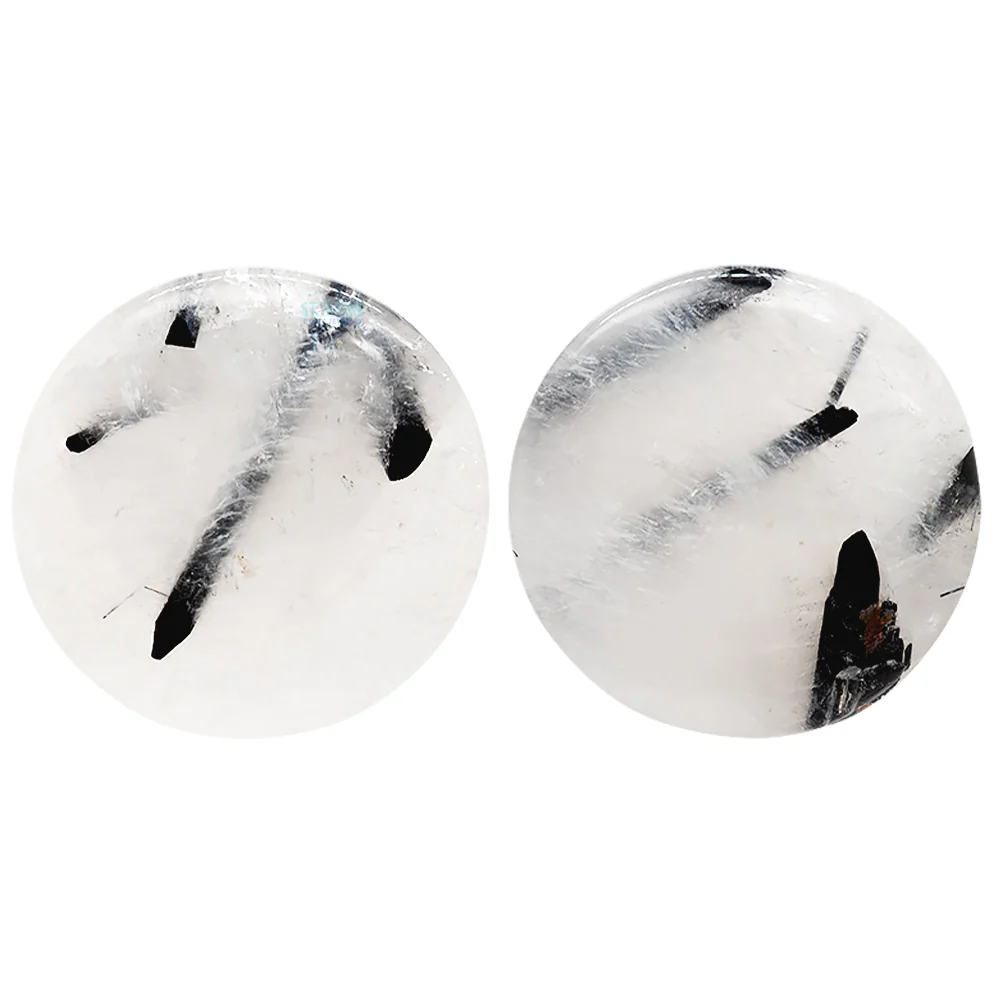 Stone Plugs - Tourmalated Quartz