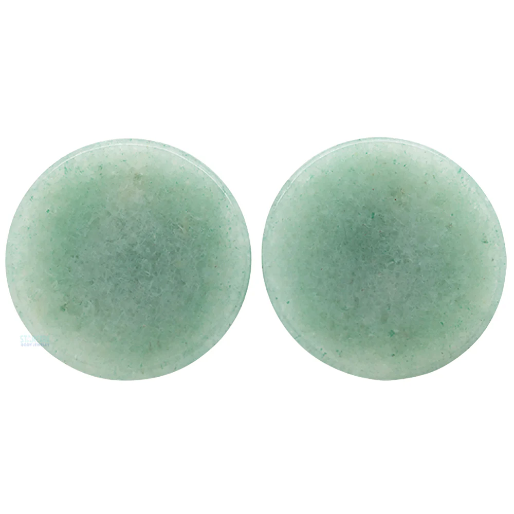 Mayan Style Stone Plugs - Aventurine - Image 3