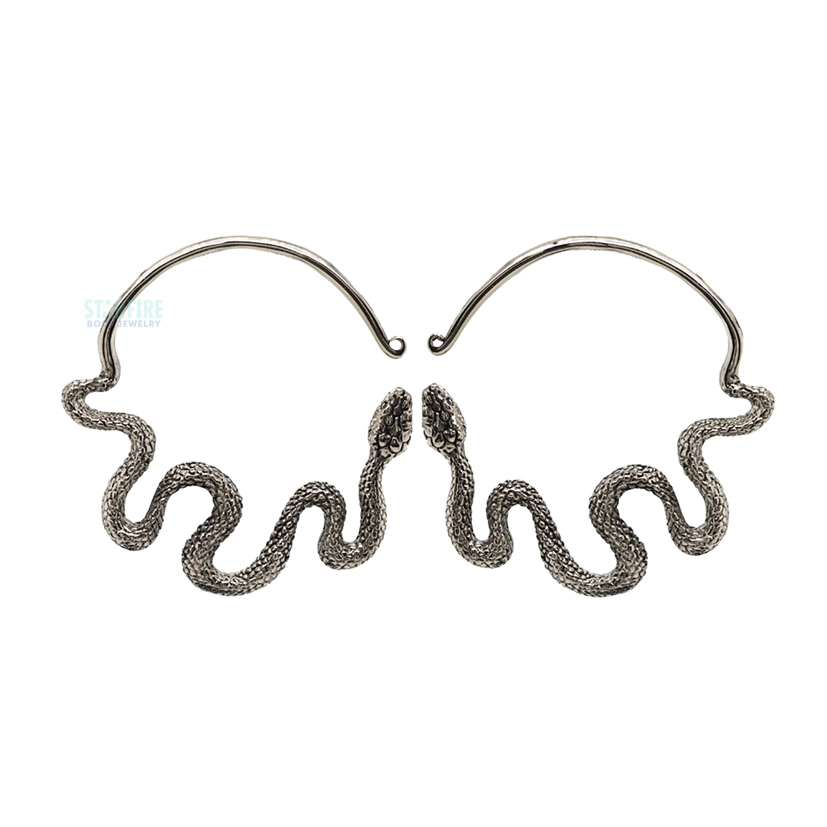 Ouroboros (Snake) Hoops - Image 6